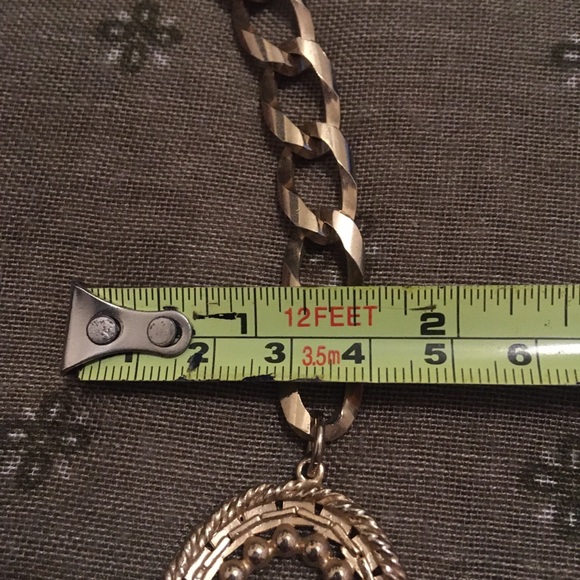 Vintage Gold Tone Chain Link Necklace - Picture 7 of 9